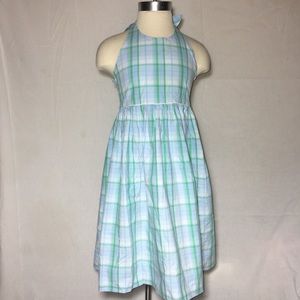 ORIENT EXPRESSED INC Plaid Halter Dress Size 5